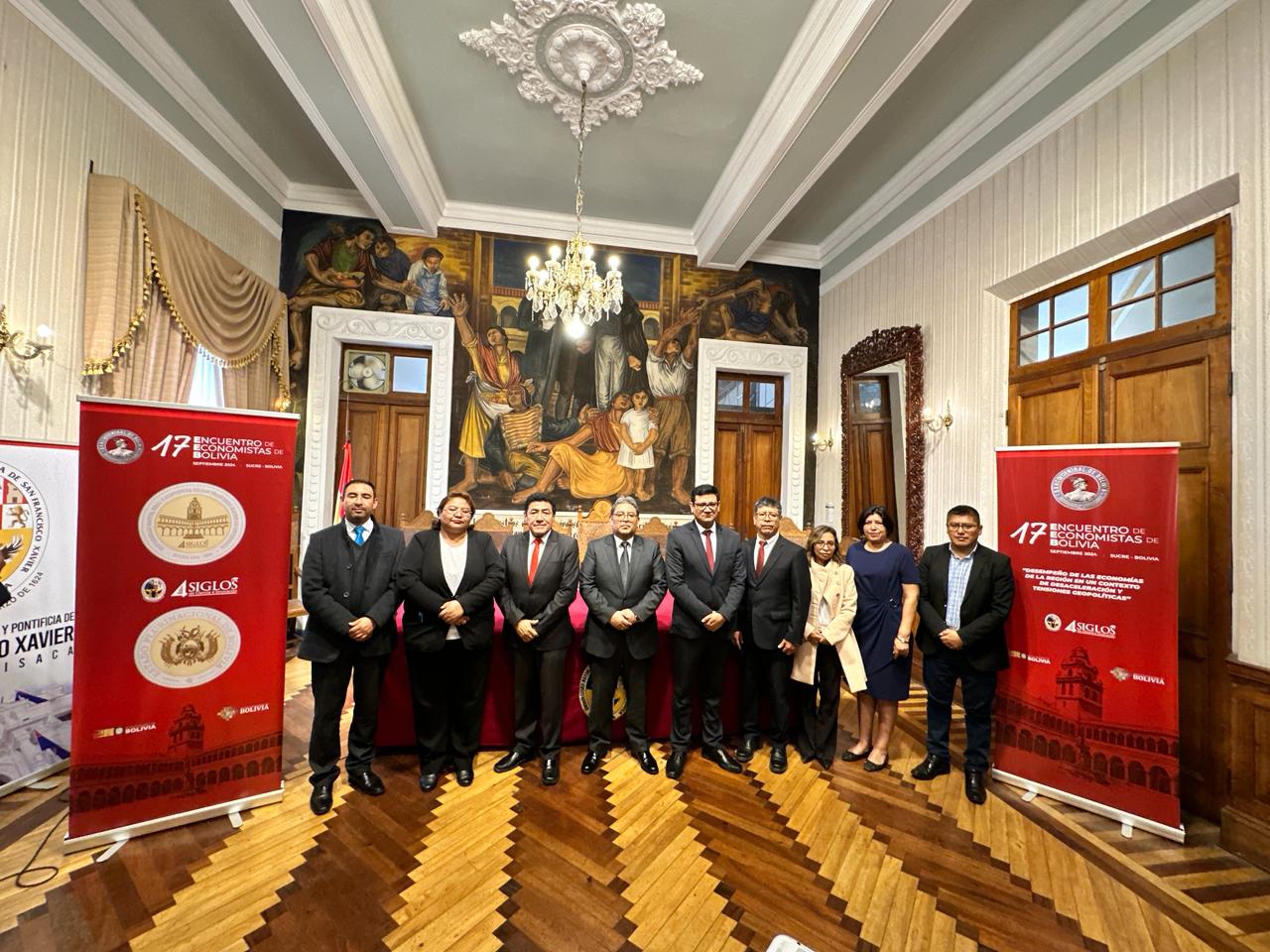 BCB lanza el 17 Encuentro de Economistas de Bolivia en los 400 años de la ‘U’ San Francisco Xavier de Chuquisaca