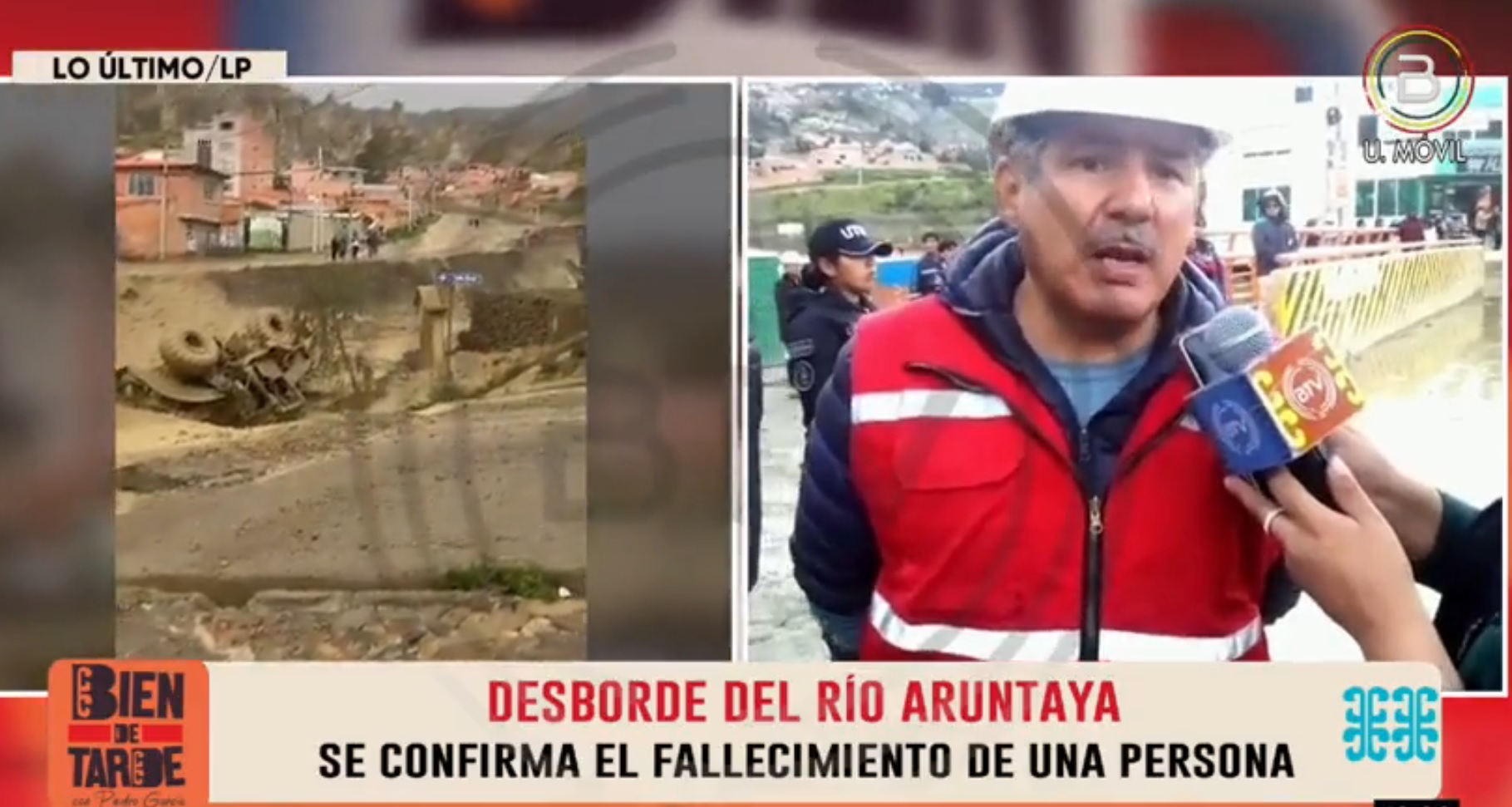 Desborde de río en La Paz deja una persona fallecida y dos heridos