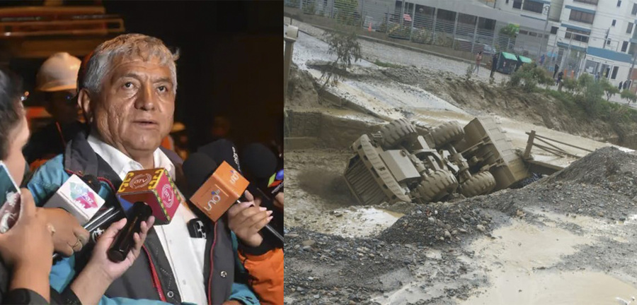 Exigen que Arias declare alerta roja por lluvias en La Paz tras desborde del río Aruntaya