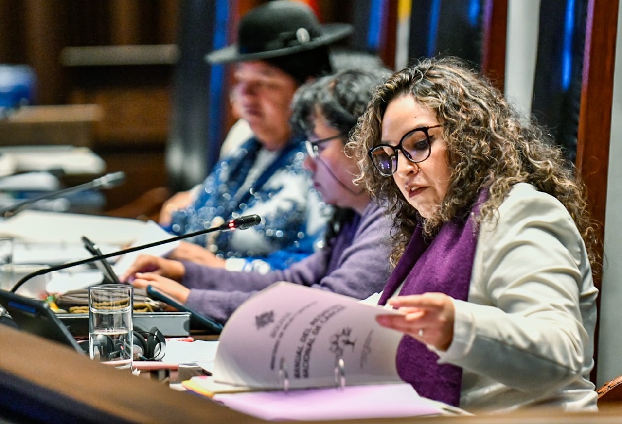 Ministra destaca lucha contra el cáncer en petición de informe oral en la Cámara de Senadores