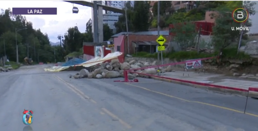 En la zona sur de la urbe paceña, cierran la avenida del Poeta por nuevo sifonamiento