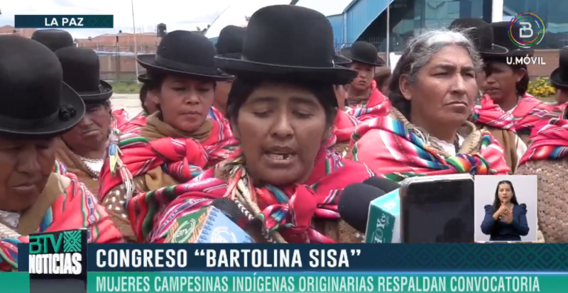 “Bartolinas” denuncian que intentaron dividirlas convocando a un congreso en Achocalla