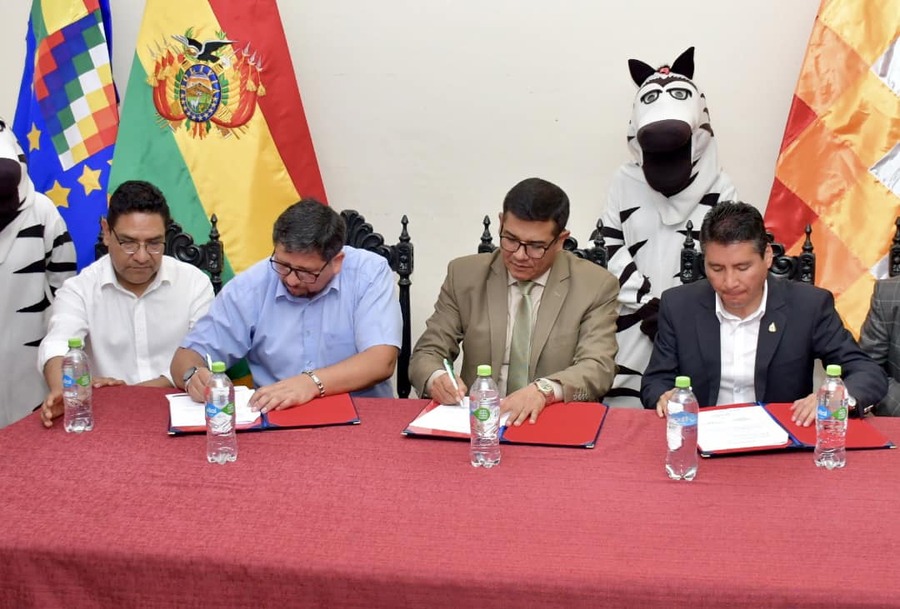Bolivia Tv y Cobol firman convenio para transmitir competencias de los I Juegos Bolivarianos de la Juventud 2024
