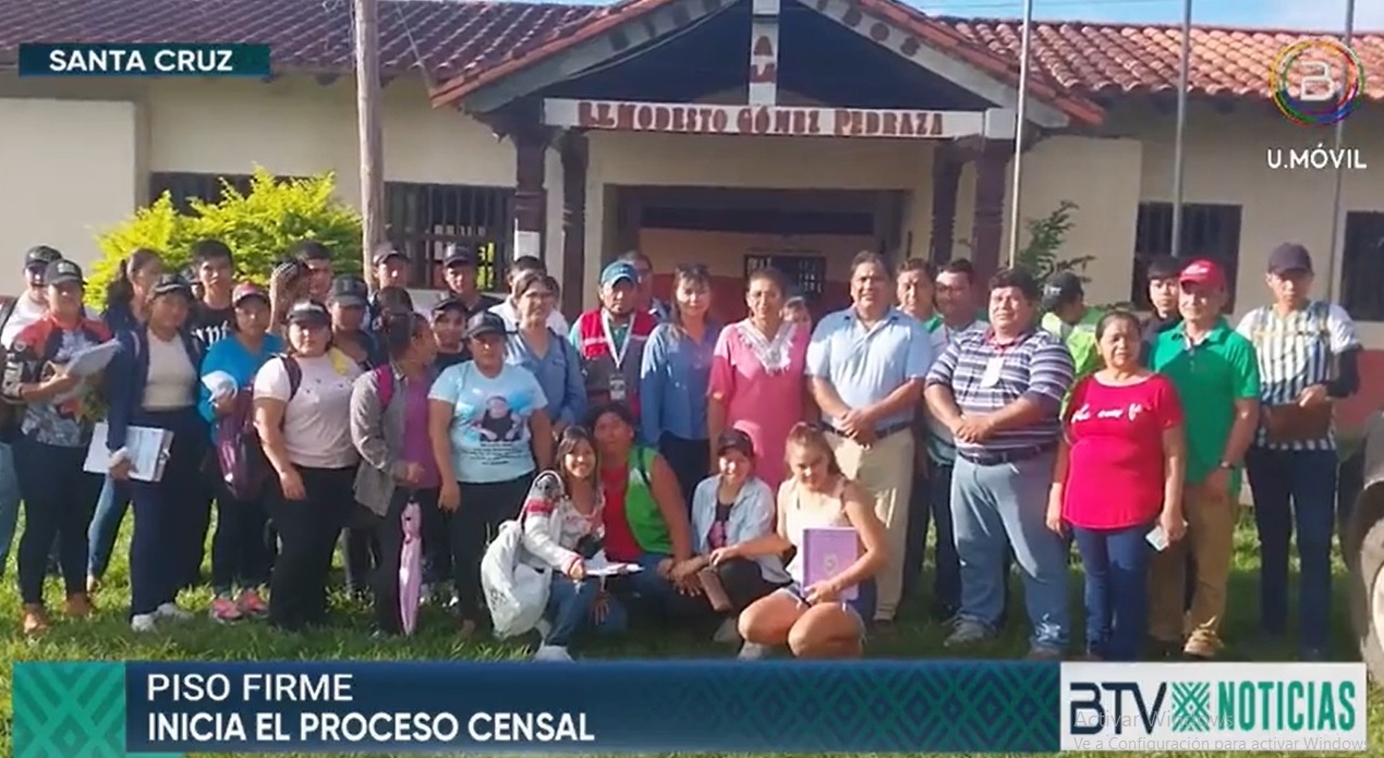 Inicia proceso censal en la comunidad Piso Firme, en Santa Cruz