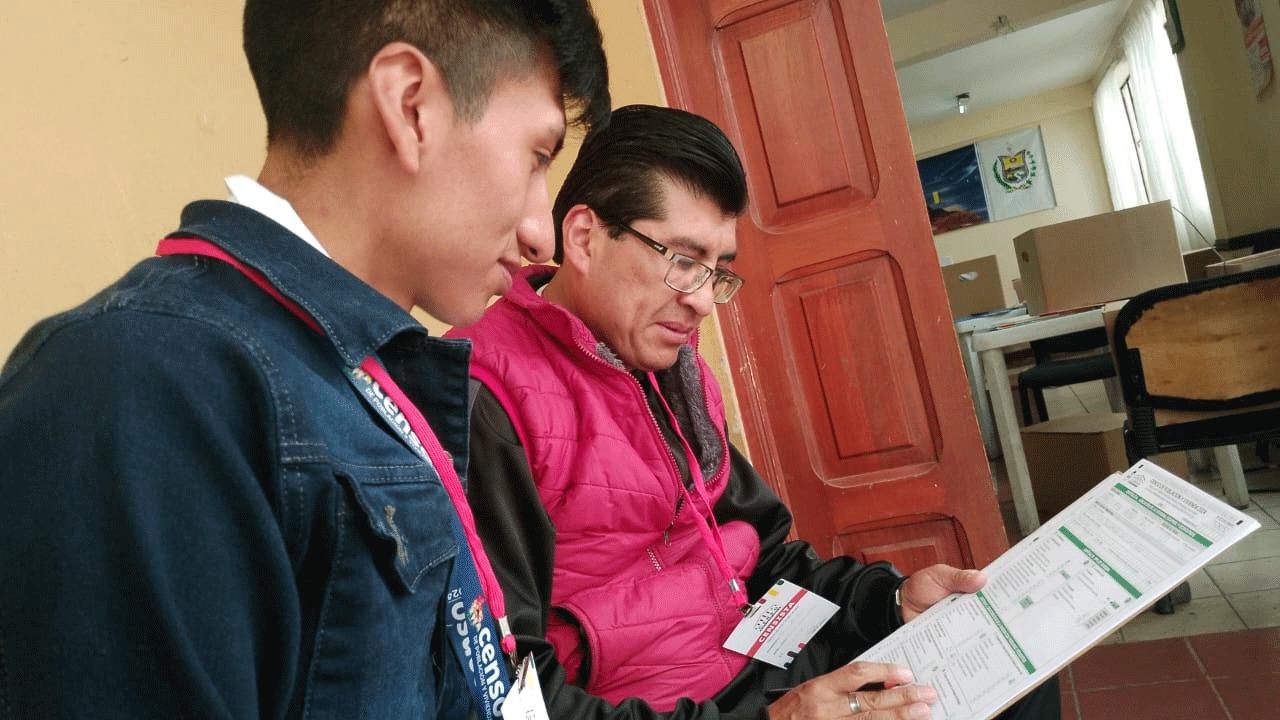 Censo logra cobertura de más del 70%, restan las áreas dispersas y retorna el 80% de las boletas llenadas
