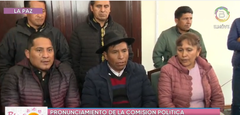 Pacto de Unidad asegura que X Congreso del MAS de El Alto fue convocado para salvar de la proscripción al instrumento político 