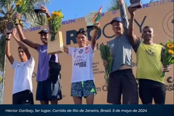 Presidente saluda victoria del atleta boliviano Héctor Garibay en la Media Maratón de Río de Janeiro