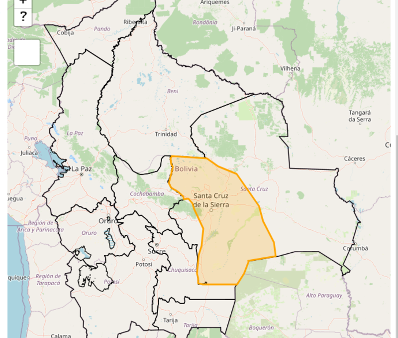 Senamhi emite alerta Naranja por vientos fuertes en provincias de Santa Cruz 