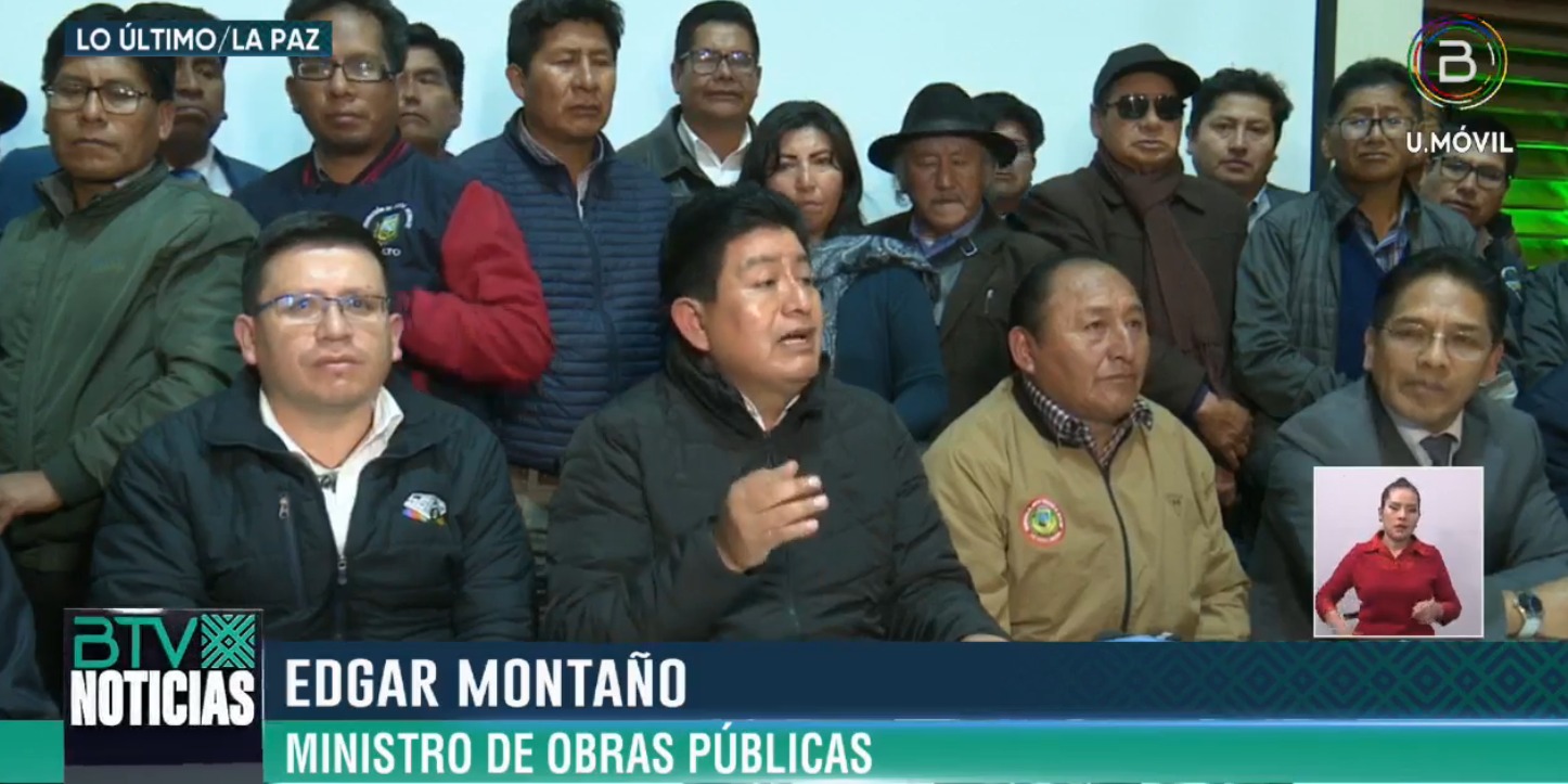 Gobierno y Fejuve de El Alto acuerdan inversión de Bs 210 millones para enlosetados 