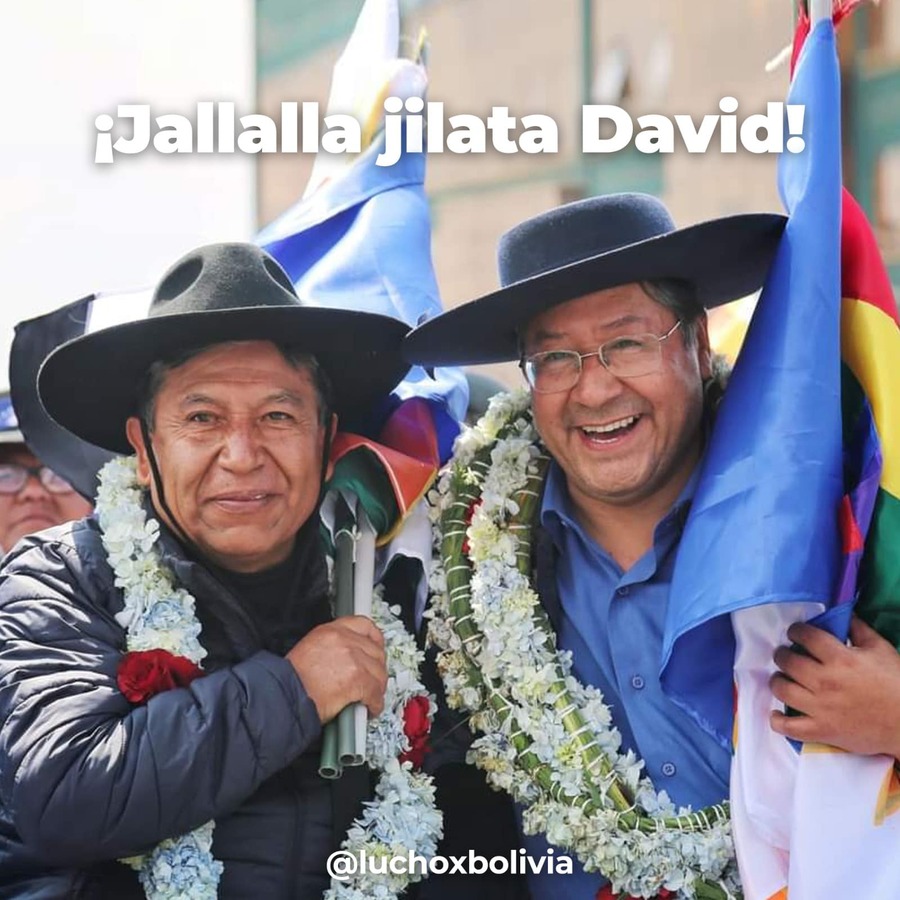 Arce resalta sabiduría y lucidez política del vicepresidente Choquehuanca en su natalicio