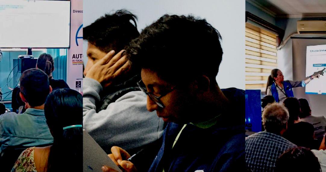 Actores participan de los talles de la AJ. Foto: AJ