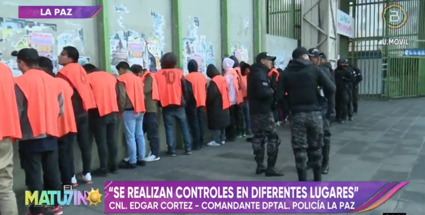 Arrestan a 52 personas por infringir la Ley 259 y cometer hechos delictivos en la urbe paceña