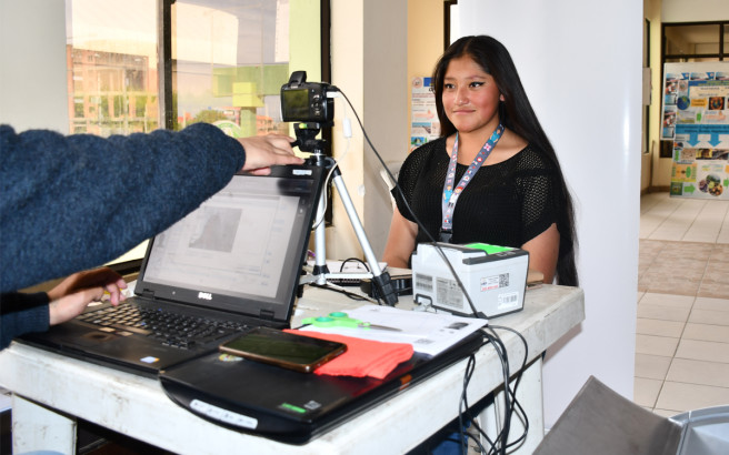 En Oruro cerca de 3.000 jóvenes se suman al padrón electoral biométrico