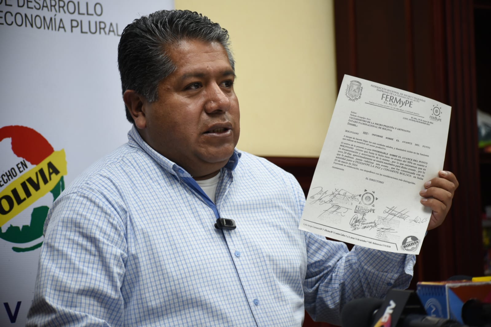 Gobierno atribuye anuncios de protesta a intentos de sabotear acuerdos con la microempresa