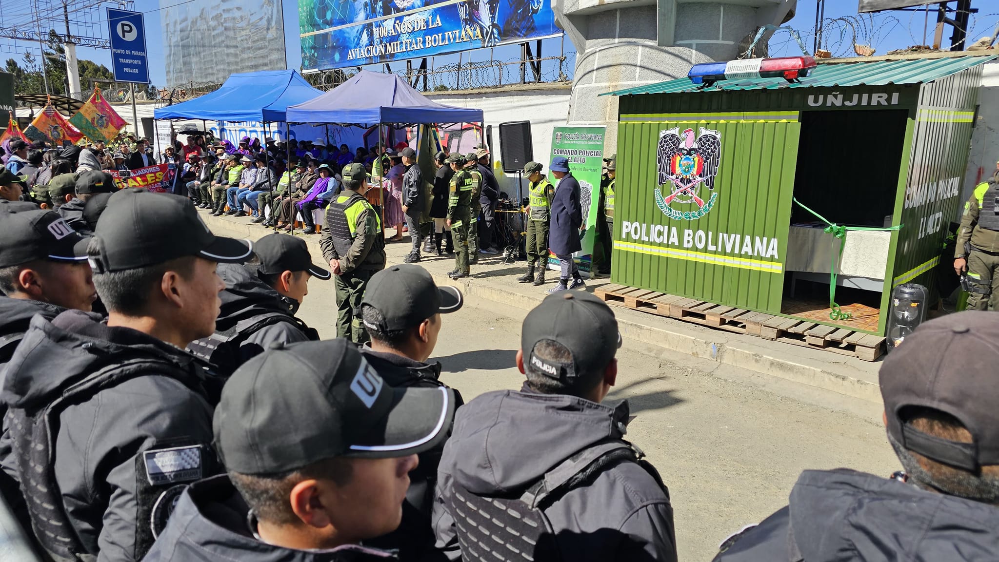 En El Alto se pone en marcha plan con patrullajes aéreos y terrestres para combatir la delincuencia