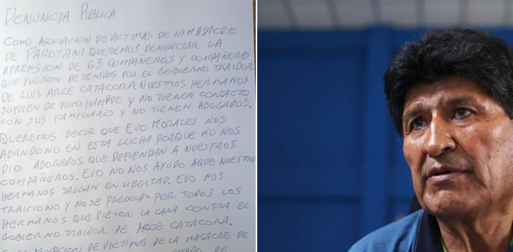 Bloqueadores de Parotani denuncian que Morales traicionó y abandonó a los detenidos