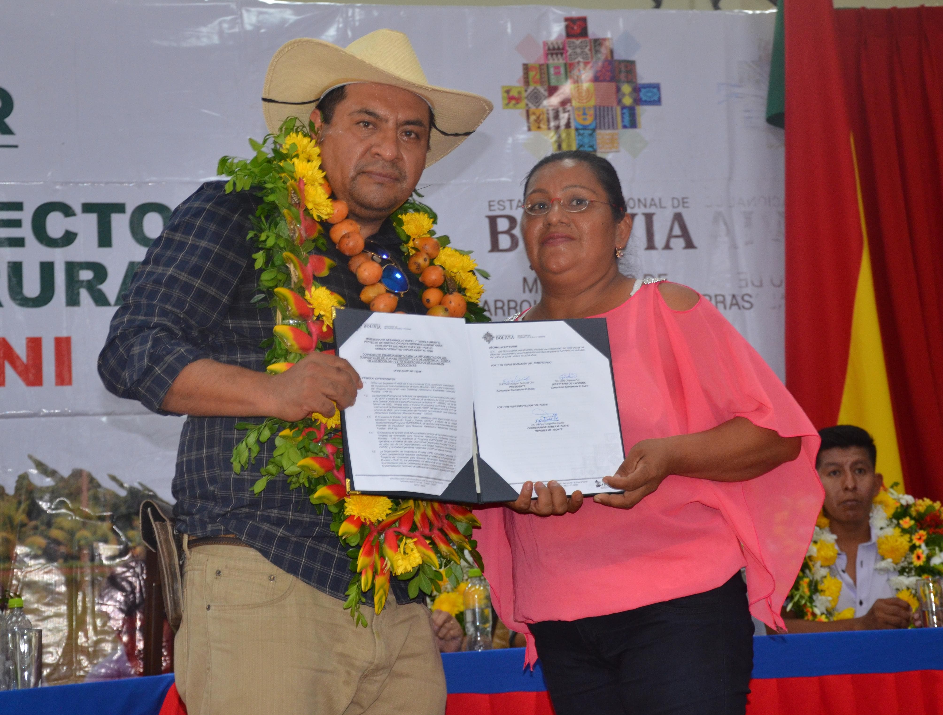 Beni recibe Bs 12 millones para proyectos productivos y más de 50 títulos de tierra