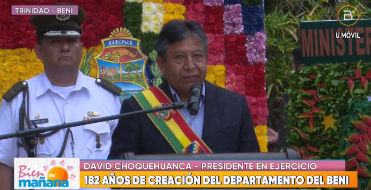 Choquehuanca reflexiona que el país necesita de “líderes que no impongan ni roben” y exhorta a dejar el sabotaje 