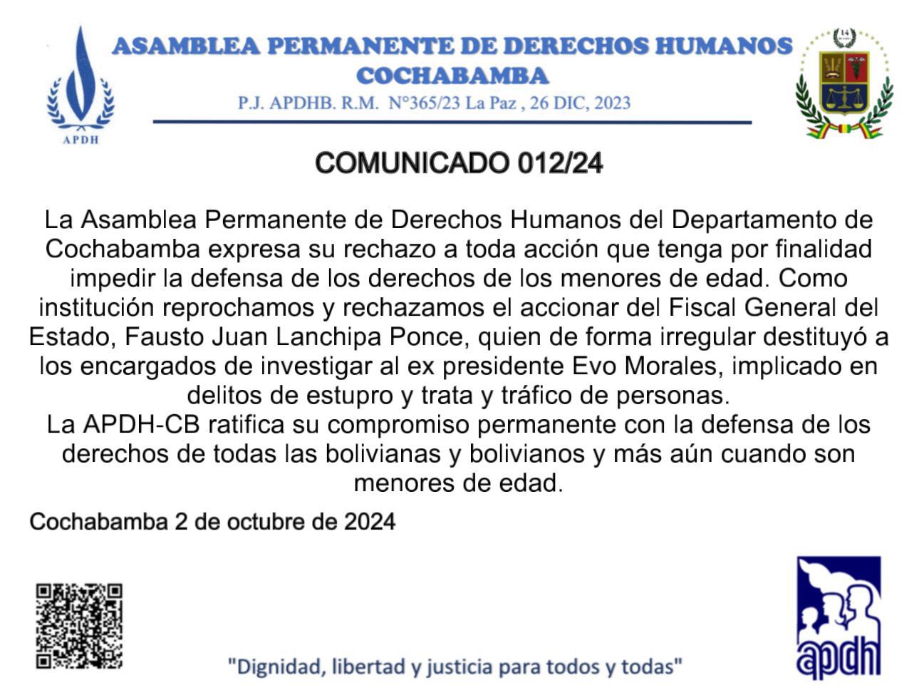 Reprochan obstaculización en la protección de menores tras destitución de fiscales que ordenaron aprehender a Morales