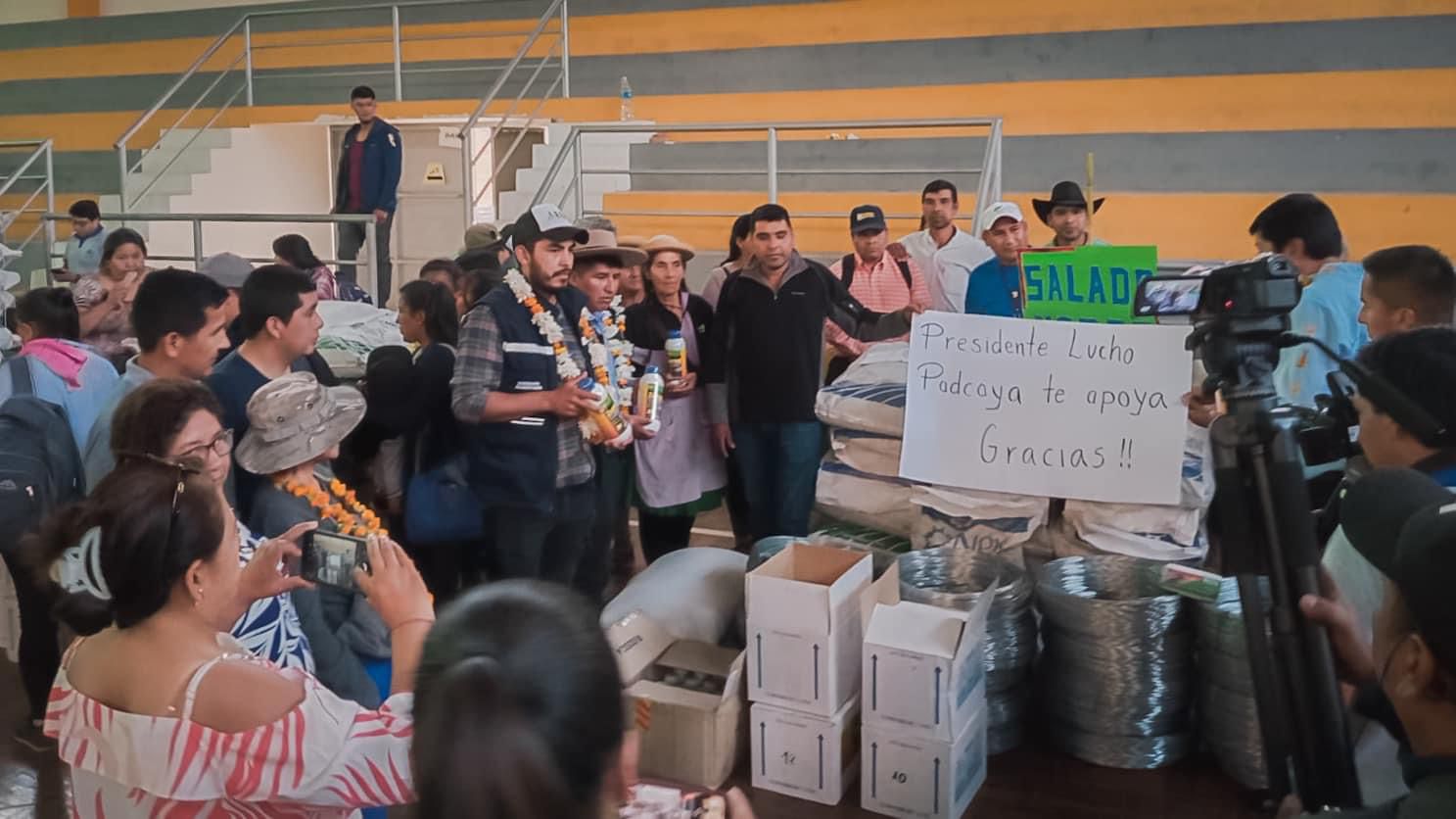 Entregan fertilizantes y semilla para fortalecer la producción de arveja en Tarija