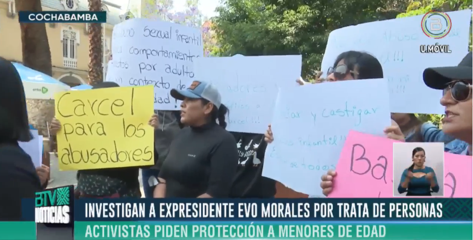 Plantón en Cochabamba exige aplicar todo el rigor de ley en casos de estupro