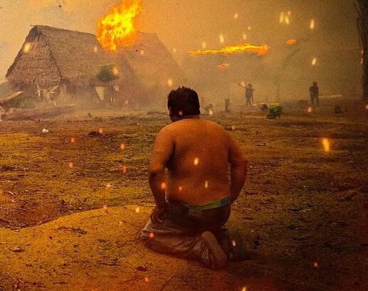 Incendio forestal arrasa con 22 viviendas de la comunidad Nueva Generación de Riberalta