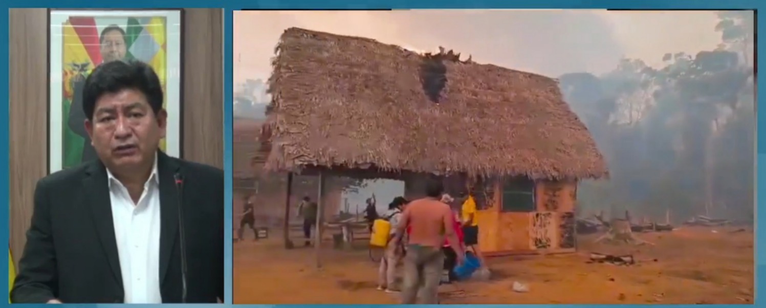 Incendios arrasan contra 56 viviendas en Beni y Santa Cruz, Gobierno compromete nuevas construcciones