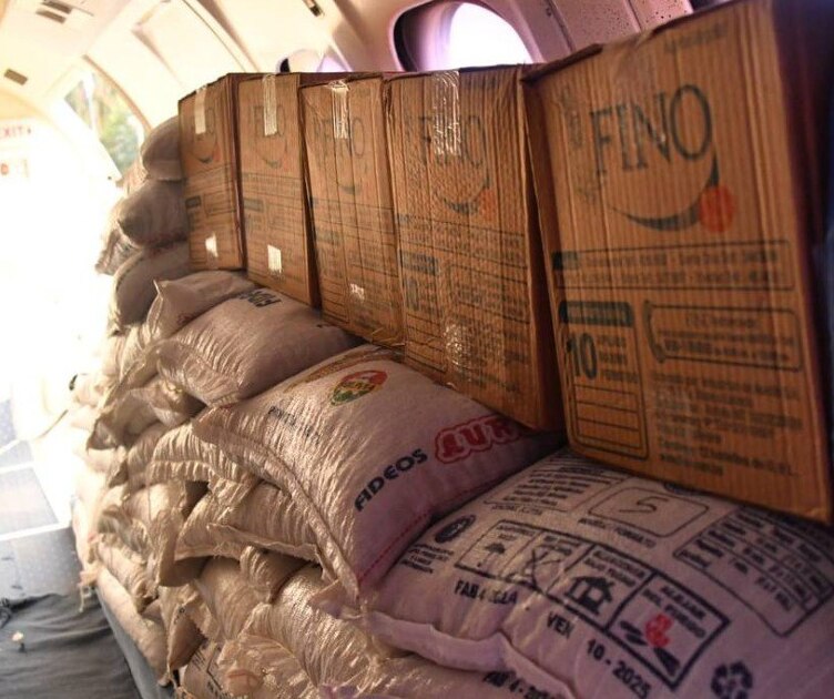 Envían cerca de 15 toneladas de ayuda humanitaria para damnificados por incendios en Beni 