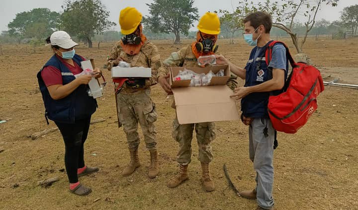 Brigadas de salud atienden a casi 5.000 personas afectadas por los incendios en 12 municipios de Beni