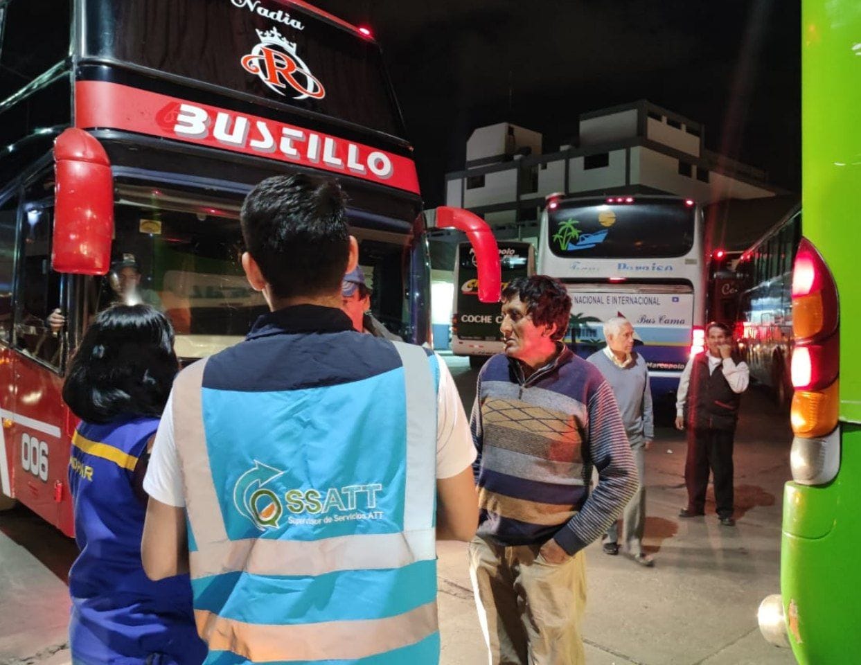 Intensifican controles en servicio de transporte interdepartamental ante amenazas de bloqueos