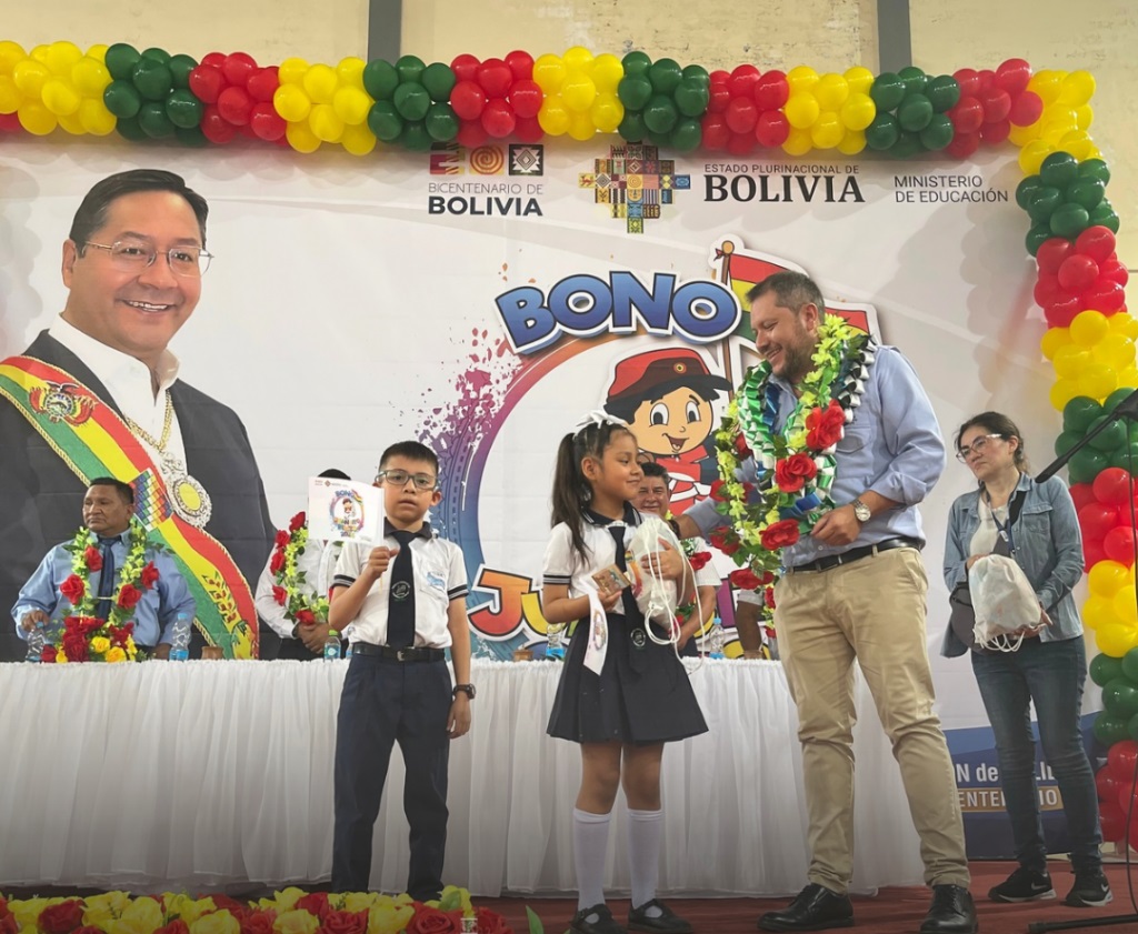 Sector energético aporta este año Bs 310,3 millones para el pago del Bono Juancito Pinto