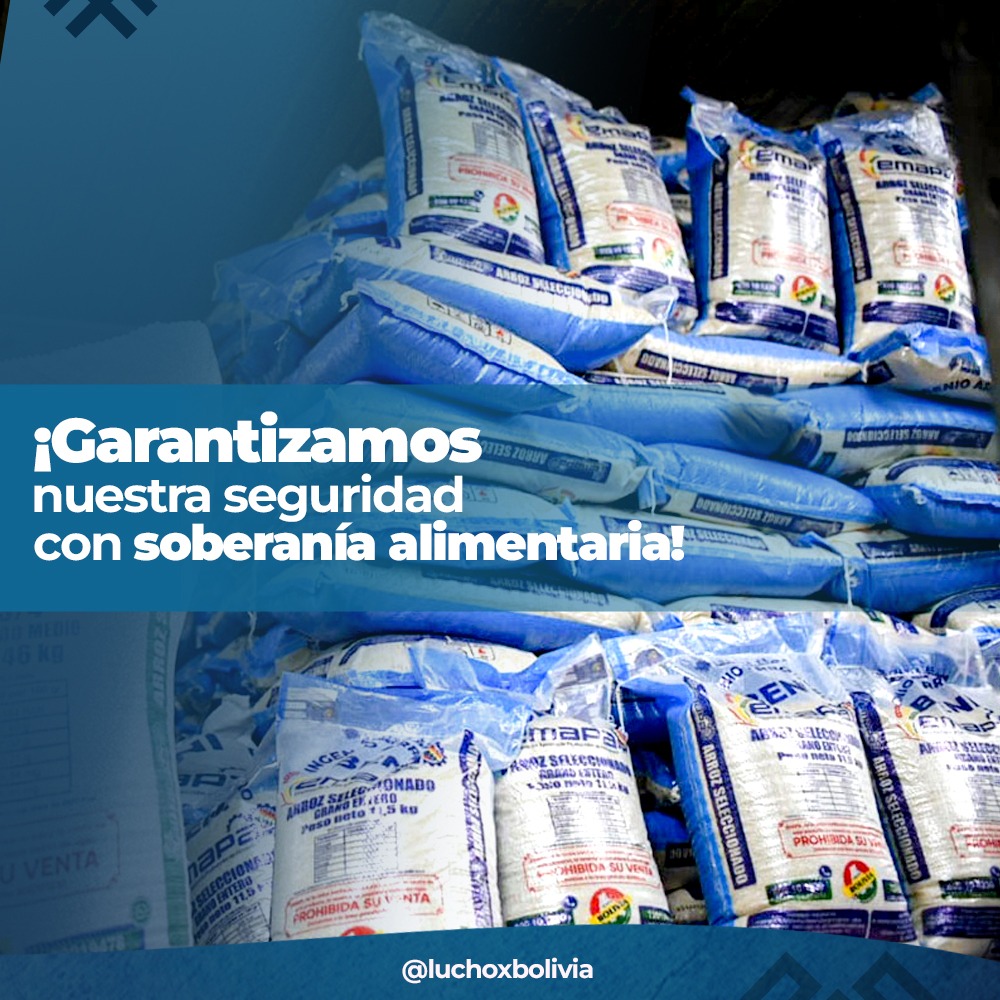Recursos del Fondo para la Seguridad Alimentaria aumentan en más de Bs 397 millones para importar y vender arroz