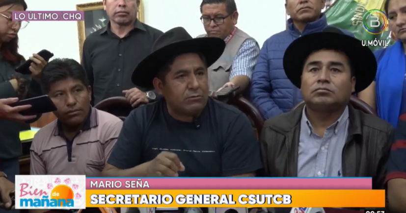 Transporte y campesinos rechazan bloqueo evista y exigen intervención de las fuerzas del orden