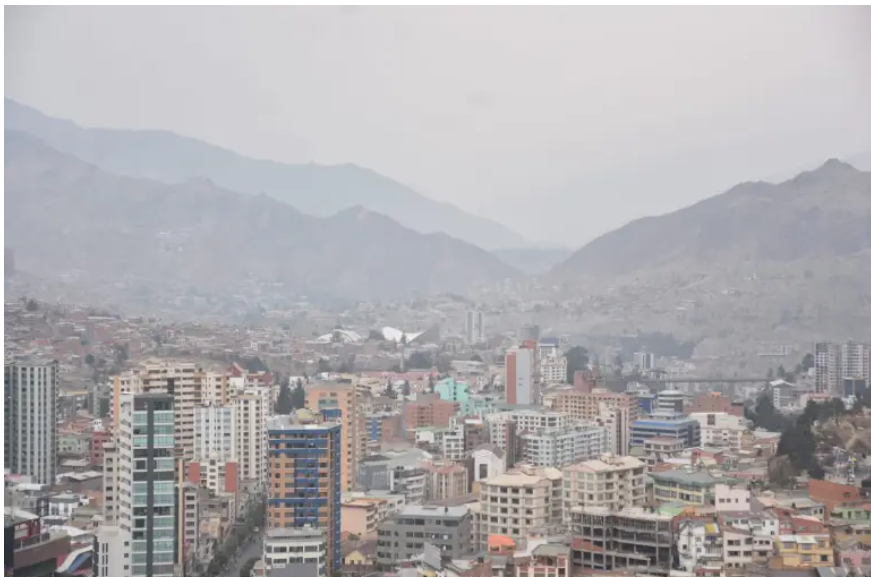 Calidad del aire en la ciudad de La Paz es mala