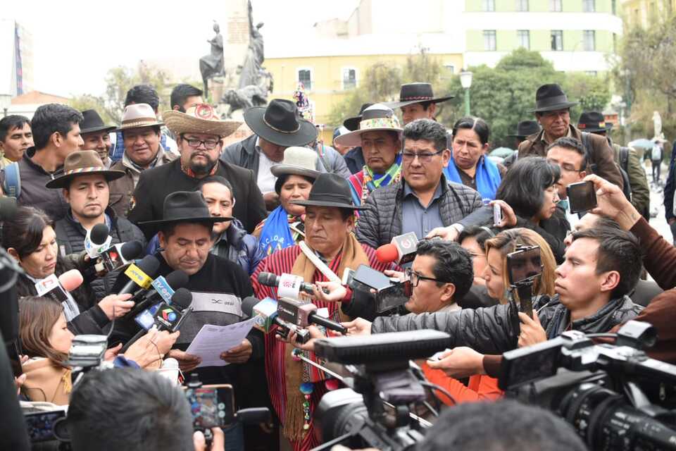 Pacto de Unidad anuncia movilizaciones simultaneas para exigir aprobación de créditos en el legislativo