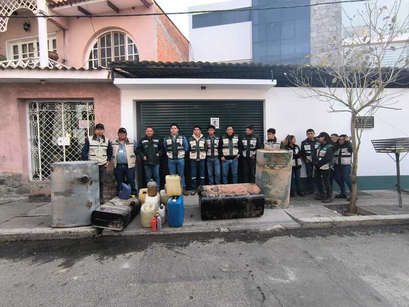 Incautan más de 1.500 litros de combustible almacenado ilegalmente en Tarija