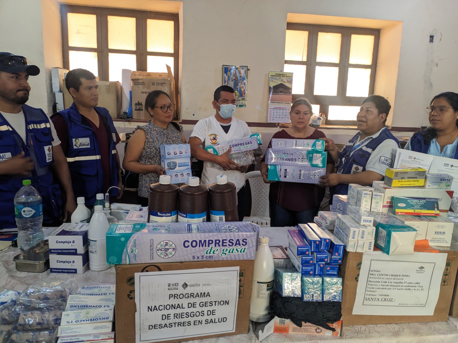 Entregan medicamentos para atender afecciones frecuentes por la humareda en Urubichá