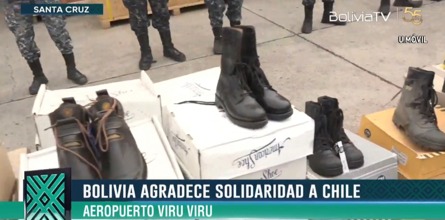 Bolivia agradece a Chile por donación de equipamiento para bomberos que combaten contra los incendios