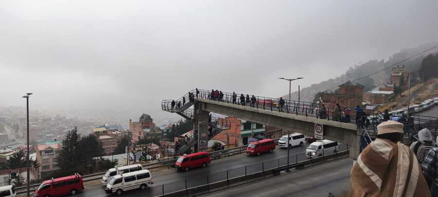 Reportan vías expeditas en La Paz y El Alto tras anuncios de bloqueos de afines a Evo