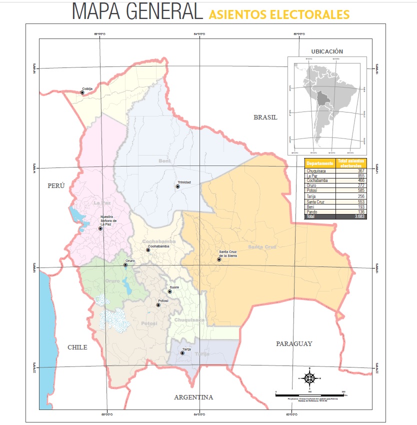 Habilitan 3.683 asientos electorales para las elecciones judiciales de diciembre
