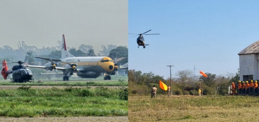 Plan contra incendios por aire y tierra permite cortar las cabezas de fuego en la Chiquitanía