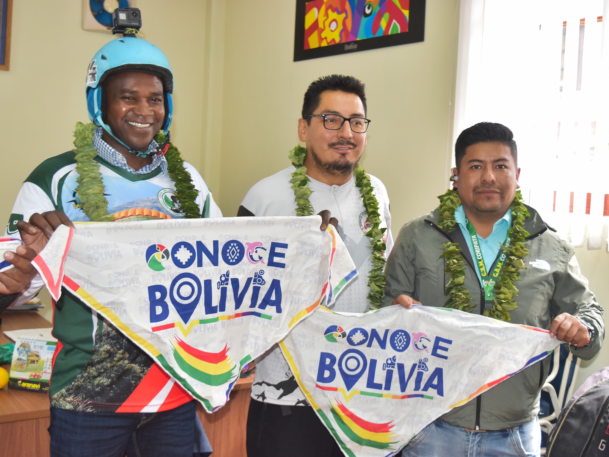 Lanzamiento de activides de turismo de aventura en Coripata. Foto: Conoce Bolivia