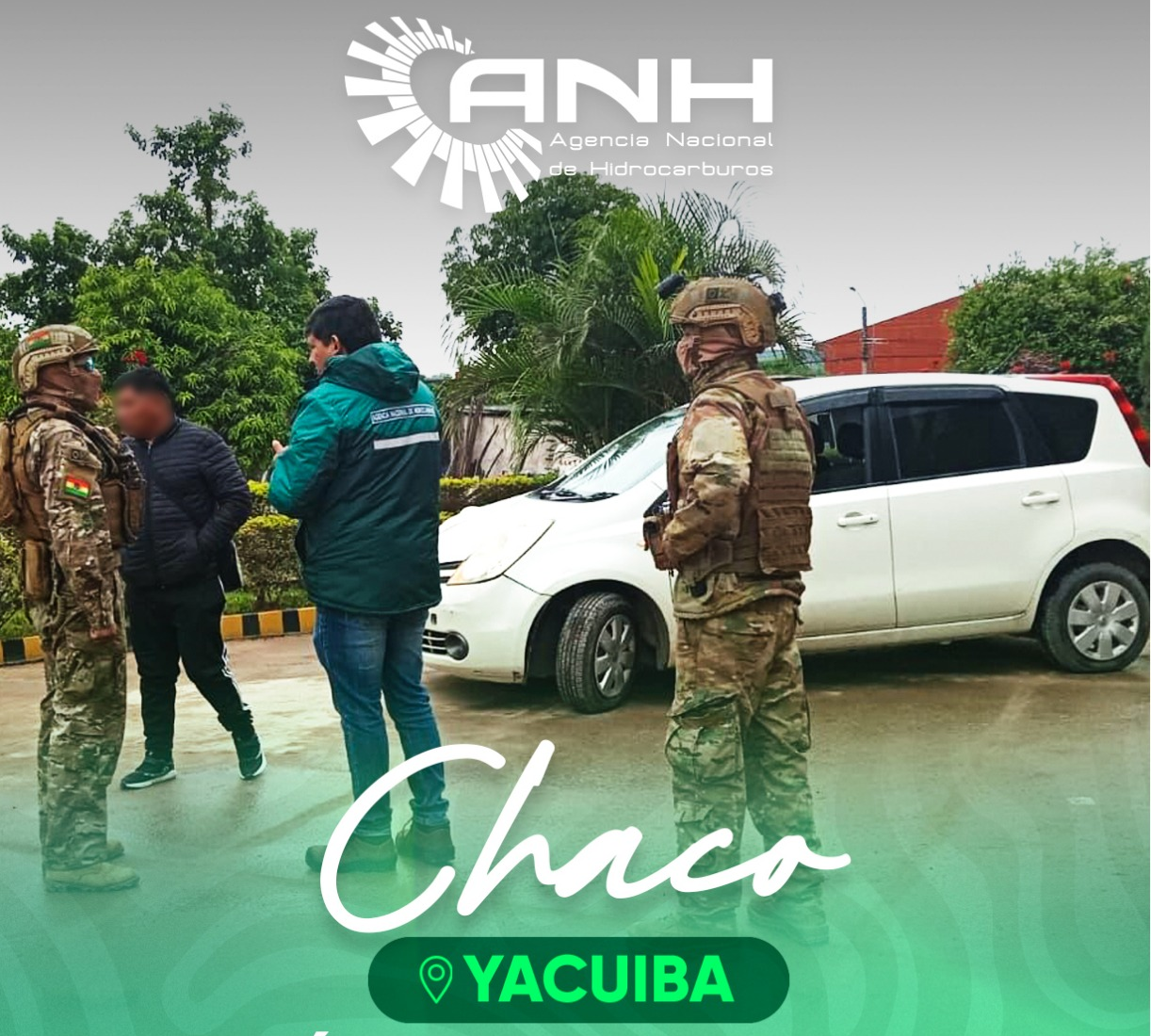 Operativo de control en Yacuiba identifica un vehículo con B - Sisa falsificado. Foto: ANH