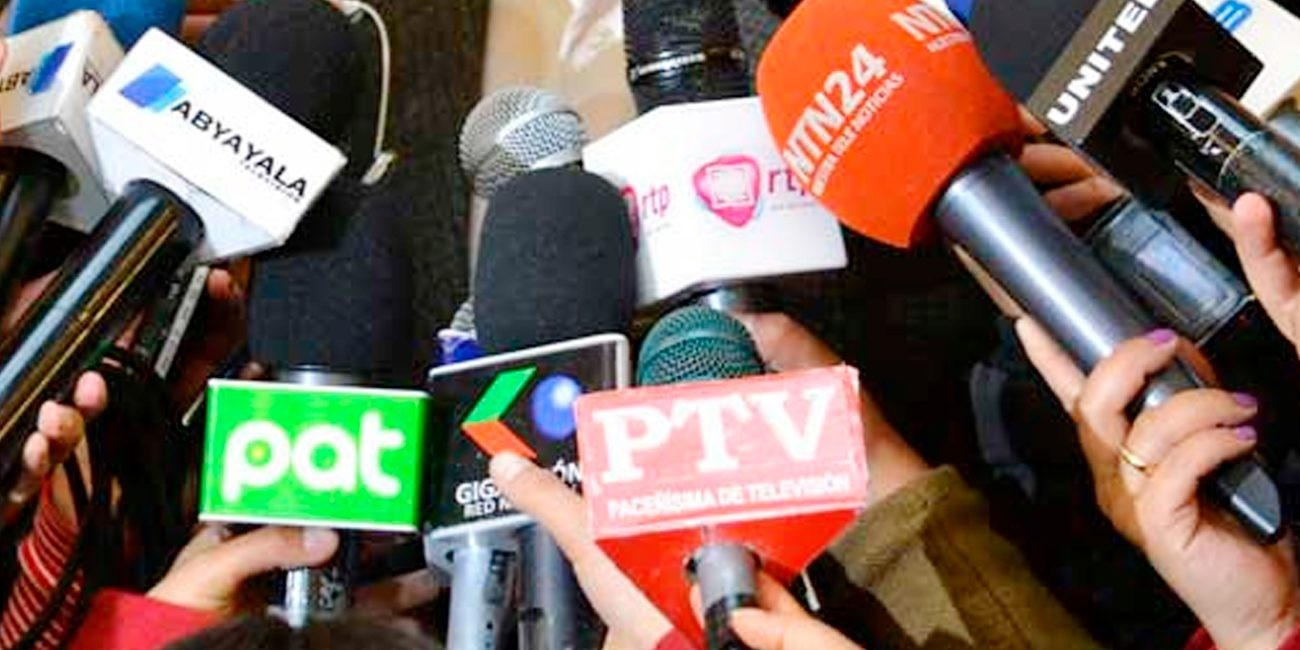 Cobertura de algunos medios de comunicación en Bolivia. Foto: RRSS