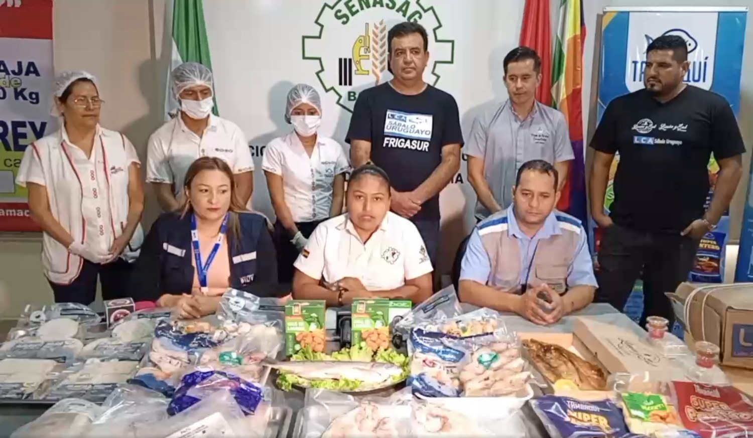 Lanzamiento de la Feria del Pescado y "Del Campo a la Olla" este jueves en Santa Cruz. Captura: Senasag