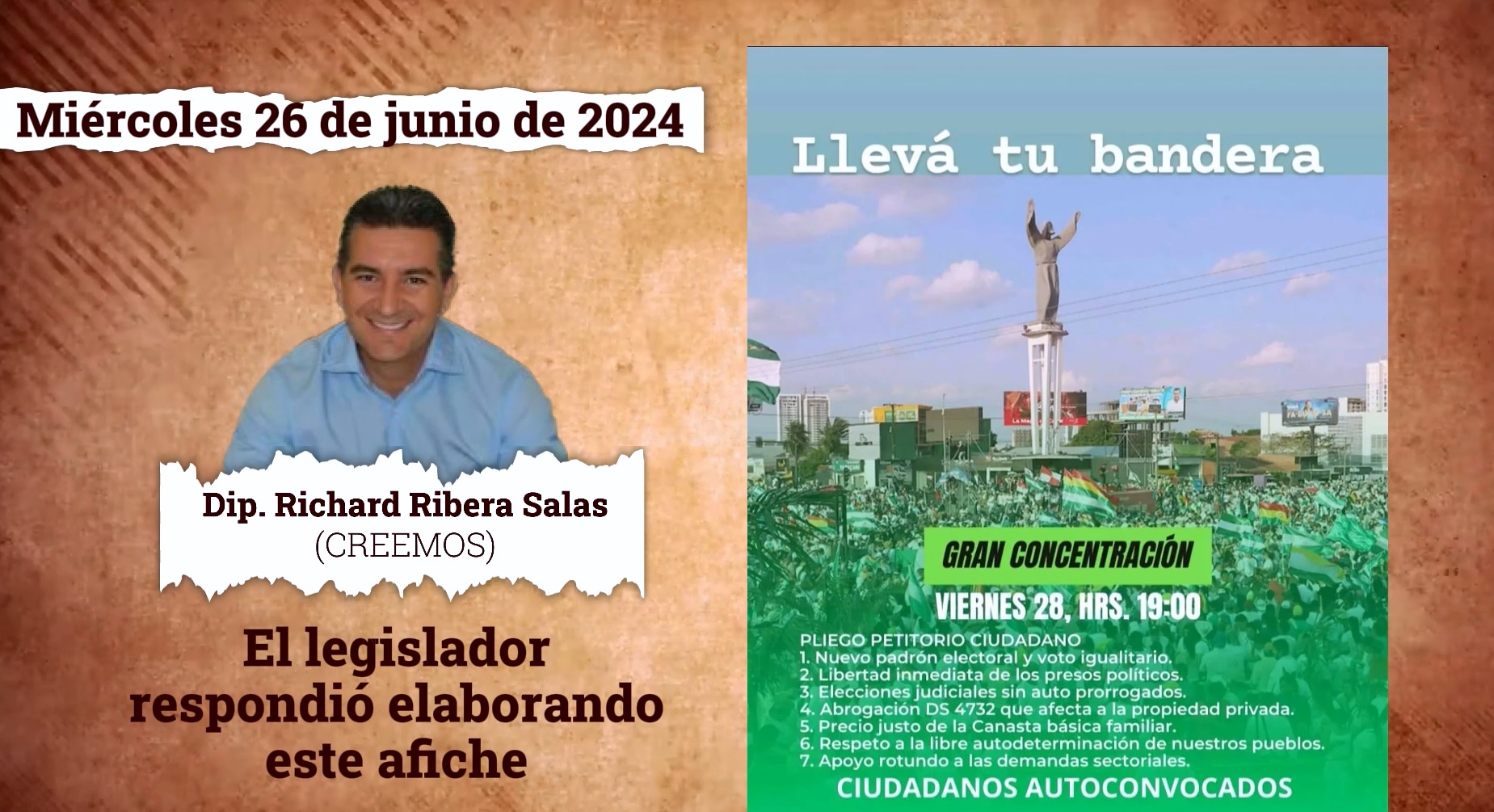 Diputado de Creemos admite que tuvo contacto con Fernando Hamdan el día del golpe fallido