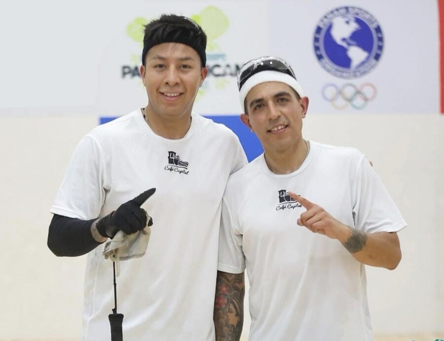 Conrrado Moscoso y Kadim Carrasco brillan con oro en el Panamericano de Ráquetbol