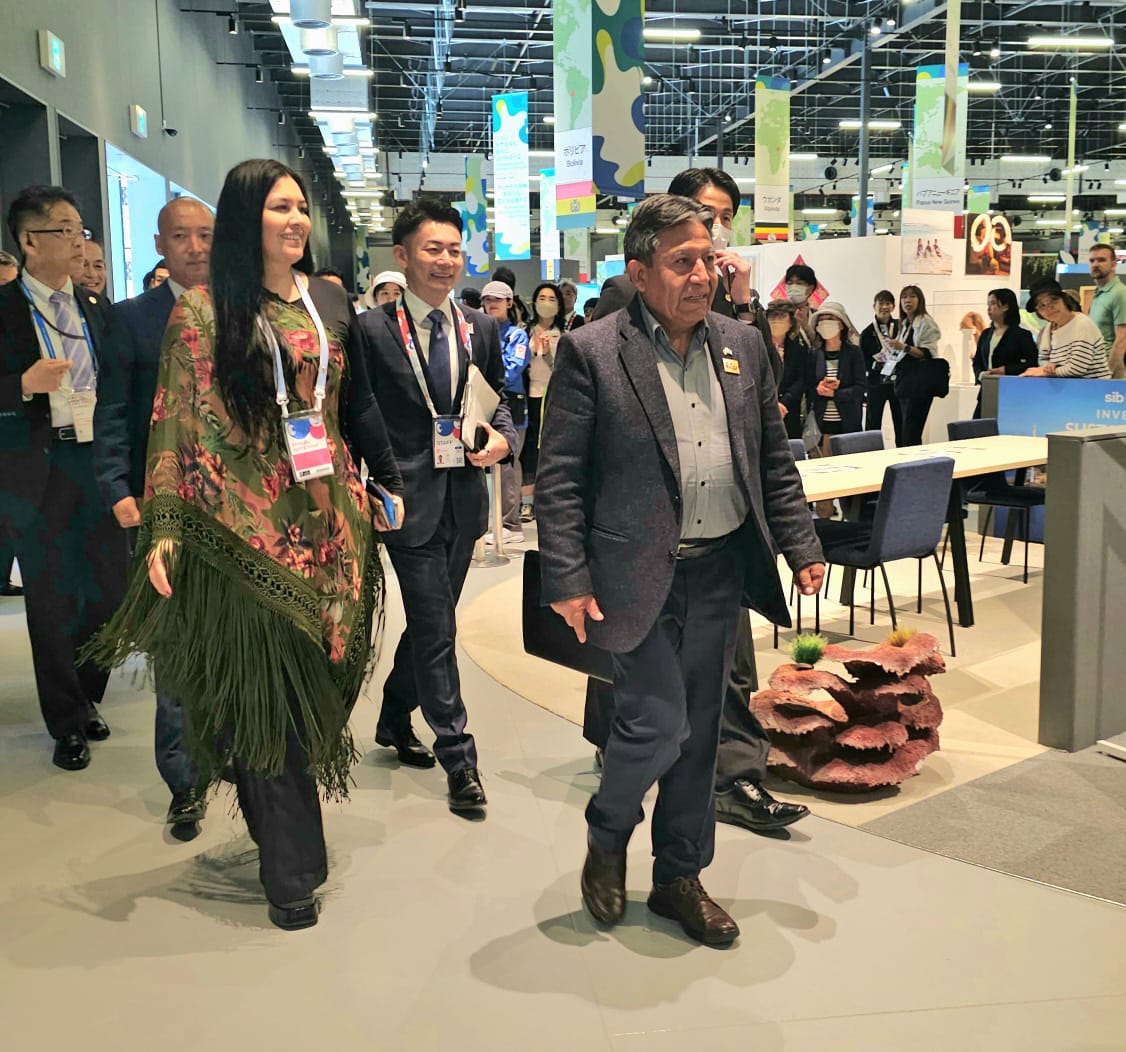 Vicepresidente destaca en Japón el turismo de Bolivia y la medicina tradicional ancestral 