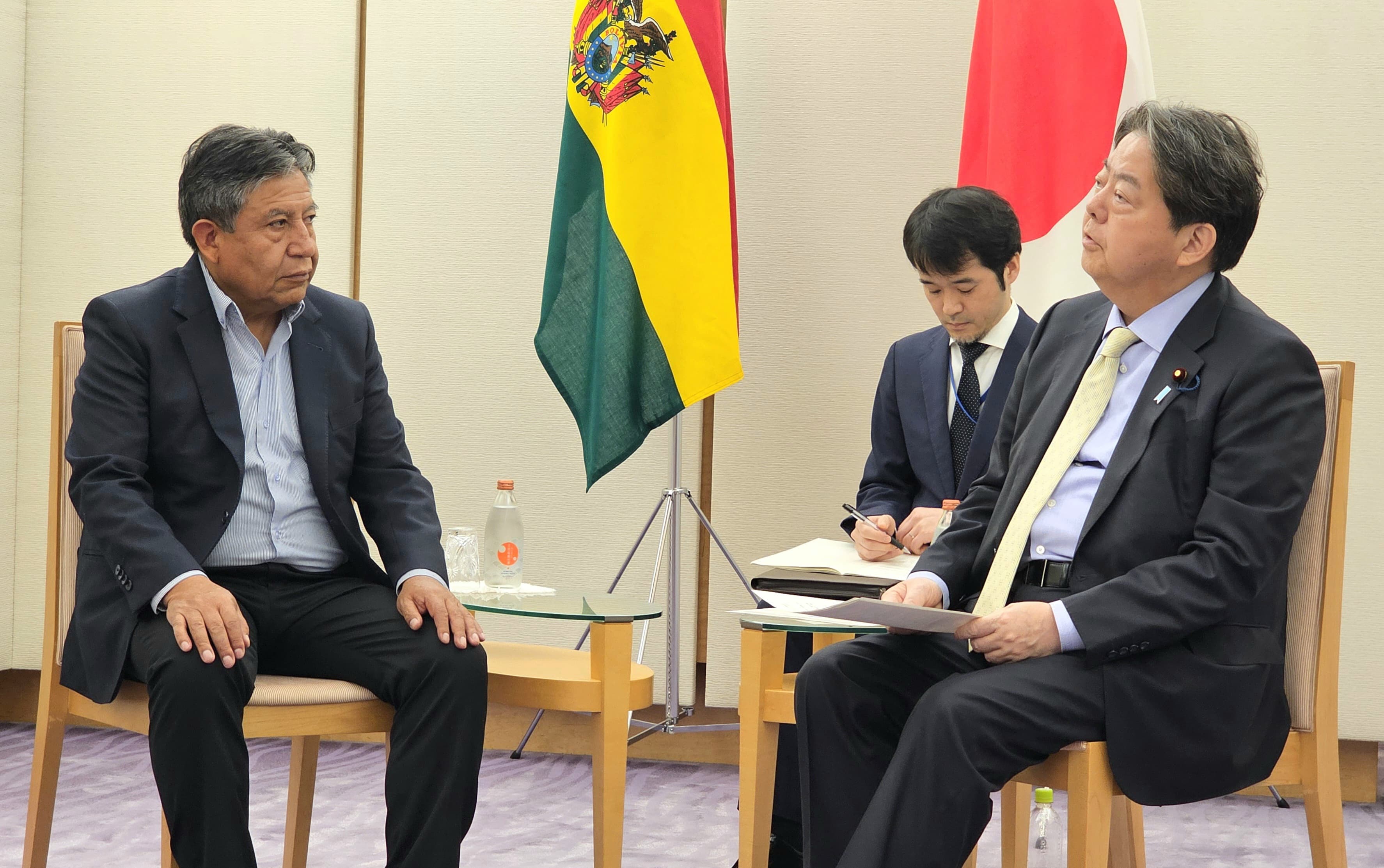 Bolivia y Japón coinciden en profundizar el diálogo bilateral y la colaboración regional