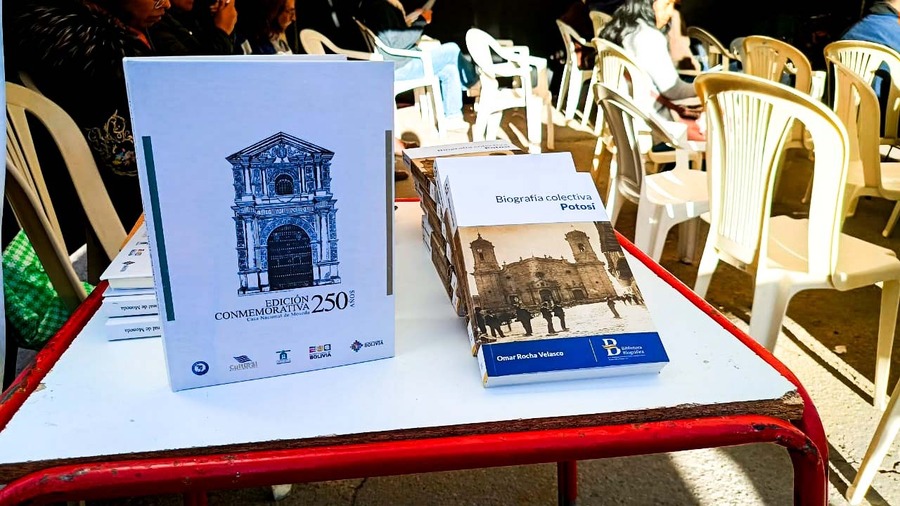 Presentan “Biografía Colectiva Potosí” y “250 años de la Casa Nacional de Moneda” en Feria Cultural del Libro de El Alto